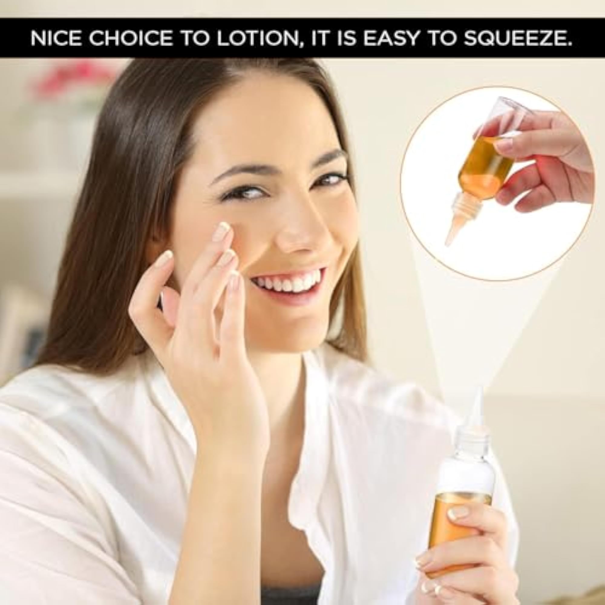 50ml Twist Top Applicator with Transparent Bottle